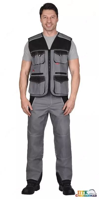 Жилет с центральной застёжкой на тесьму