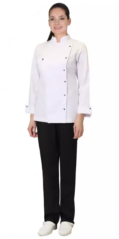  Uzun yengli yarim mos siluetning kurtka tipidagi kurtkasi. - 