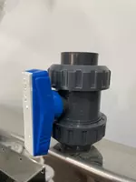 Кран шаровой ПВХ для бассейна PIMTAS 110D