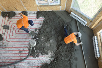 Делаем стяжку пола вертолётом и насосом быстро и качественно! Механизированная стяжка полов! - 25 000 сум