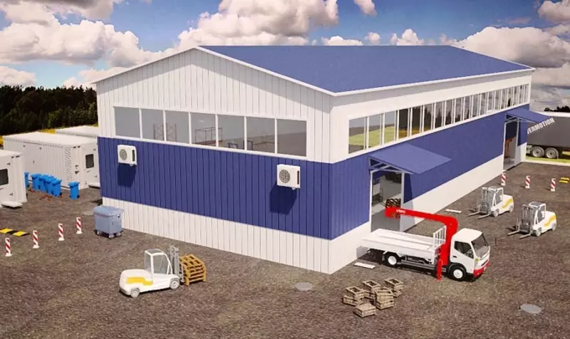 Ombor va ishlab chiqarish binolarini qurish - по запросу