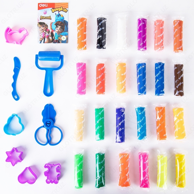  Мягкий ароматизированный пластилин DELI EXPLORA ED75386 - 