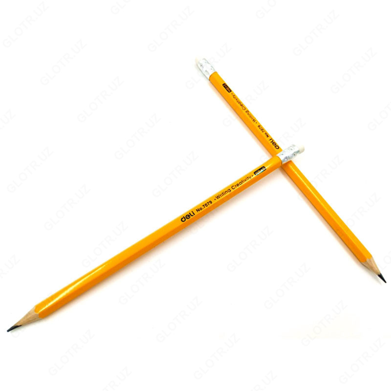 HB Deli E7079 silgi bilan qora qalam - {0} so'mdan