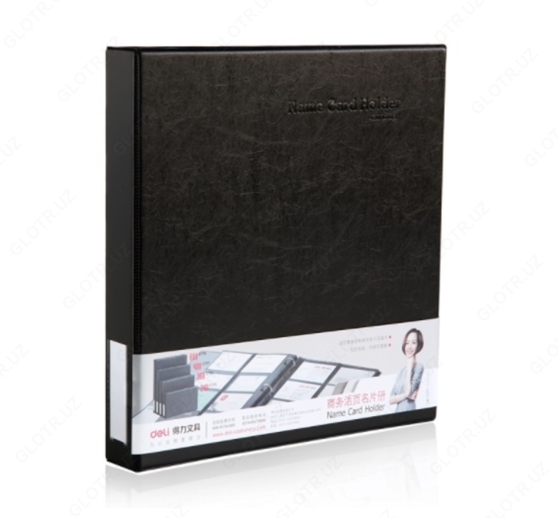 Vizit karta egasi (qora) Deli 5797