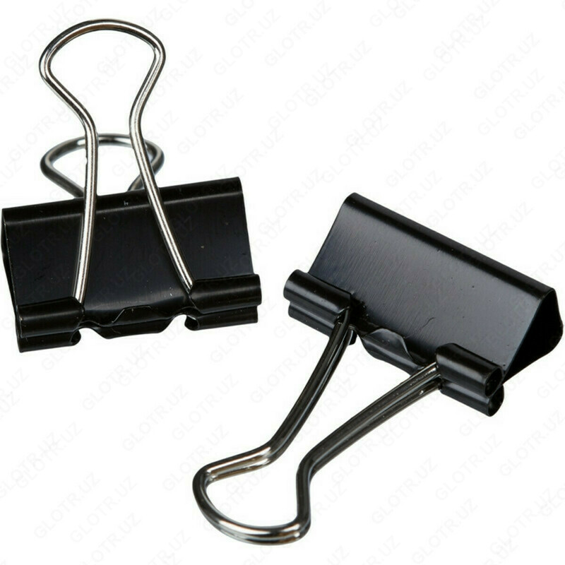 Зажим для бумаг 19мм (12шт) Deli E38565