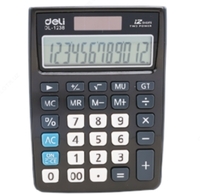 Калькулятор серый Deli E1238 grey
