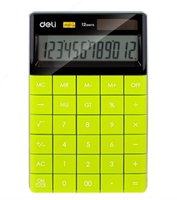 Калькулятор  12 цифр  Deli E1589 зеленый - от {0} сум