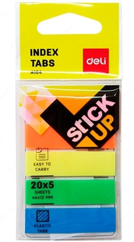 Oz-ozidan yopishqoq qogoz (44x12 mm) Deli EA10402