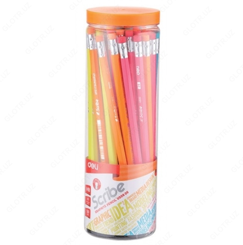 Чёрнографитный карандаш Deli EU50806