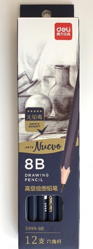 HB Deli E7079 silgi bilan qora qalam - {0} so'mdan