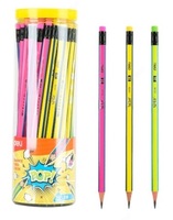 HB Deli E7079 silgi bilan qora qalam