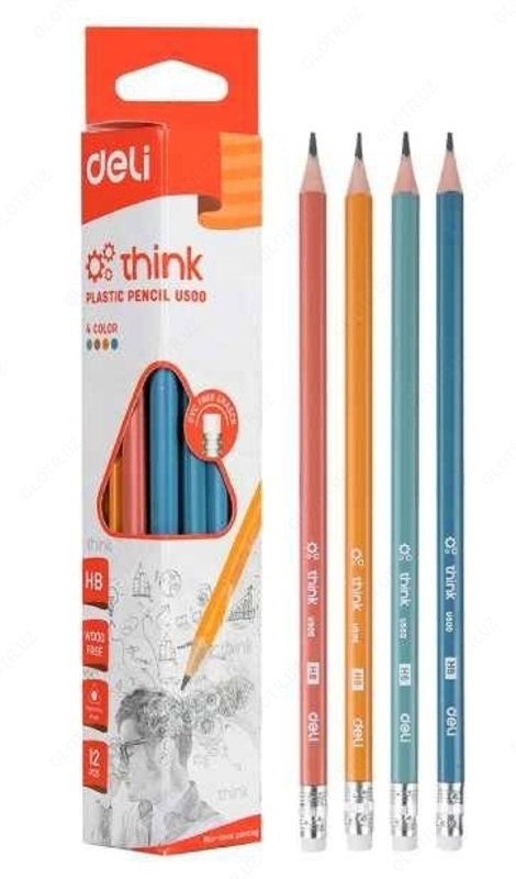Карандаш чёрнографитный Deli EU50000 - от {0} сум