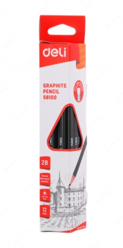 Карандаш чёрнографитный Deli E58100