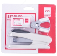  Набор Степлер на 25л(24/6 26/6)+Антистеплер+скобы  Deli E0355 - 