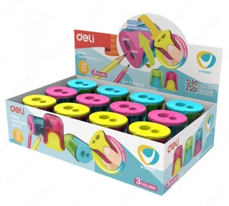 Точилка для карандашей 8mm Deli ER01100 - от {0} сум