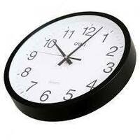 Dumaloq devor soati (qora) diametri 36