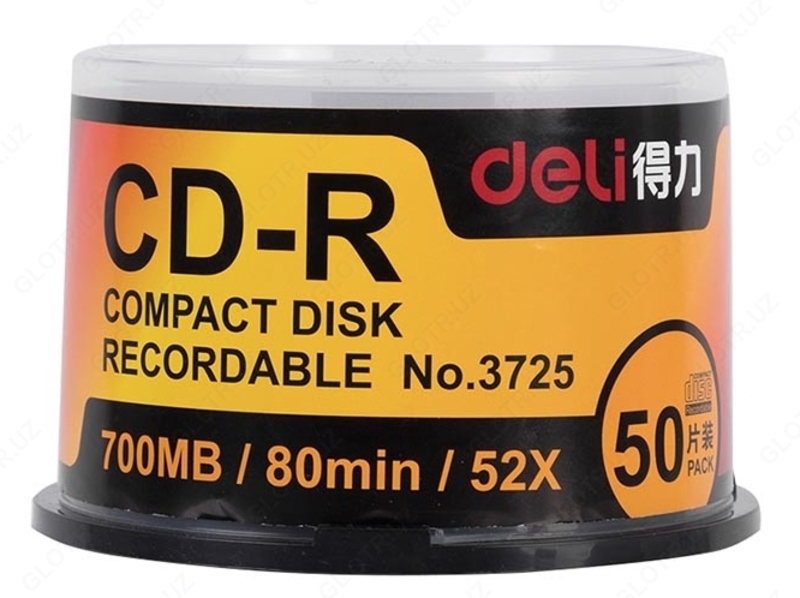 Диск CD-R Deli 3725