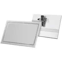  Бейдж гориз 95*68  БЕЗ ШНУРКА (в пач 1 шт)  Deli E5756A - 