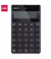 Kalkulyator  12 ta raqam  Deli 1589 (qora)