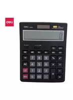 Калькулятор 12 разрядный 176*125*39  Deli E1520A чёрн.