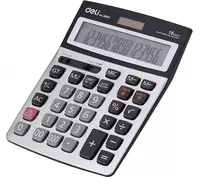 Kalkulyator  12 ta raqam  Deli 1589 (qora)