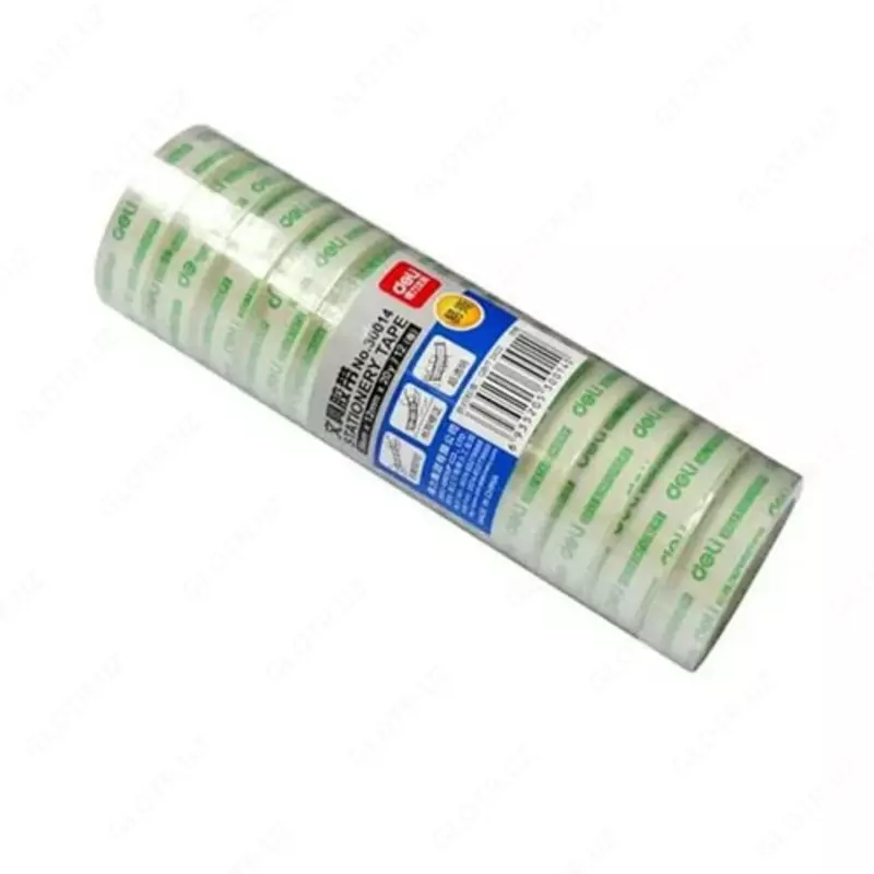 Клейкая лента 12мм*20м Deli 30014 (по 12шт)