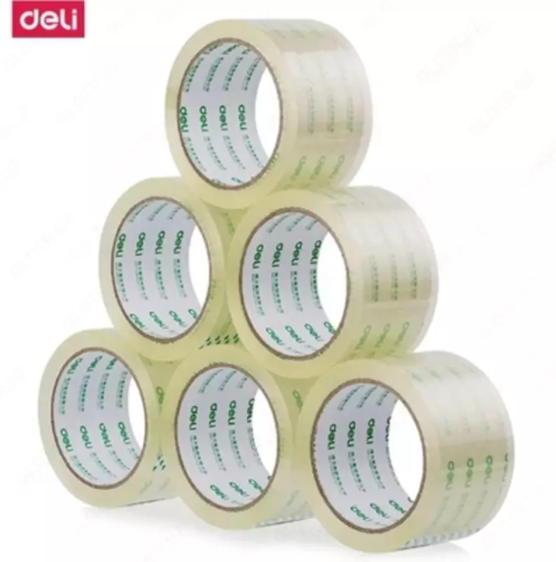 Клейкая лента Deli 30333 (60мм*100  по 6шт.)