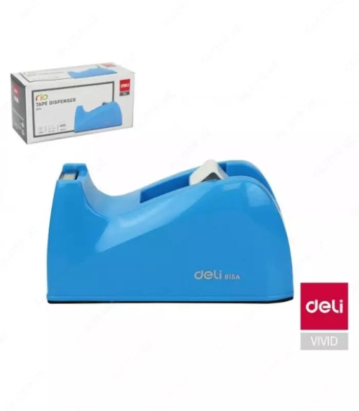 Подставка для клейкой ленты 75мм Deli E815A (blue)