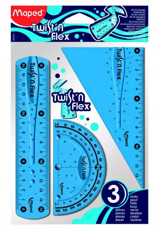 Линейка Maped (3-х видов  Twistn Flex) 895024
