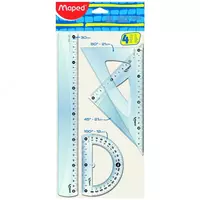 Линейка Maped набор 4 предм 30см PULSE BAG 897161