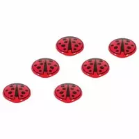  Набор магнитов Божья коровка 30 мм  5 шт.  цветные МЦ30БК - 