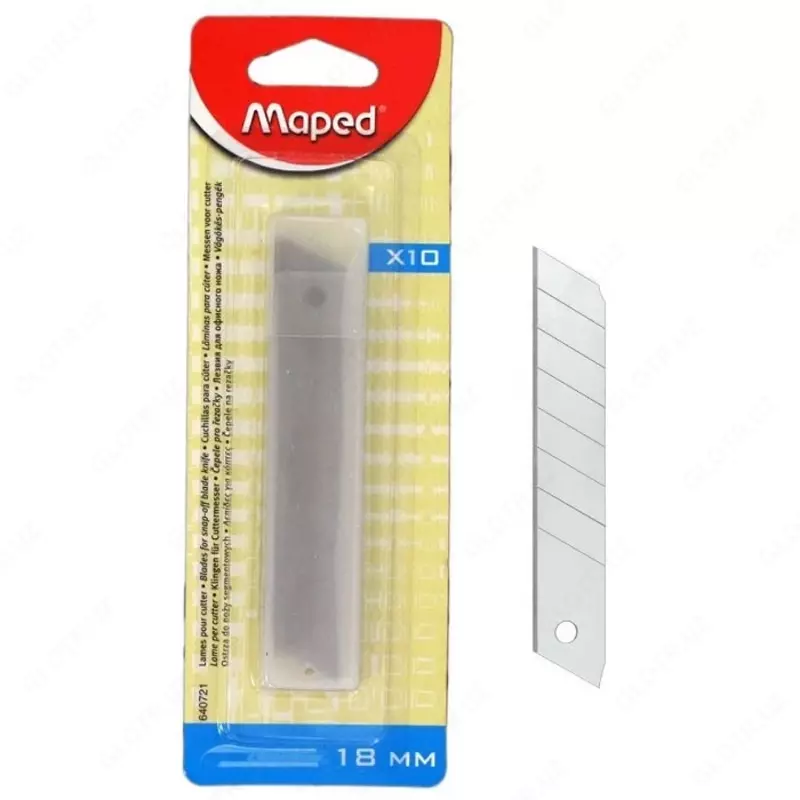 Запаска для канц.ножа Maped (18 мм  10 шт) 640721