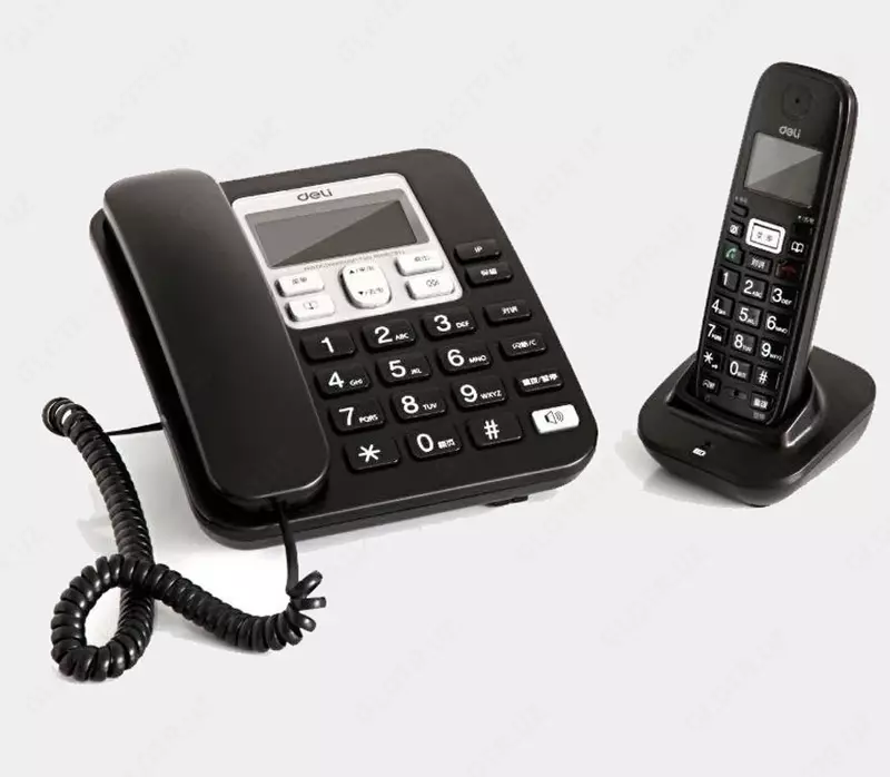 Deli 791 simli telefon apparati (qora)