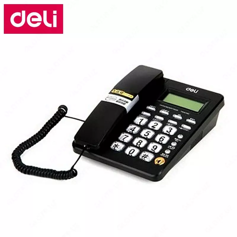 Телефонный аппарат со шнуром Deli 792 - от {0} сум
