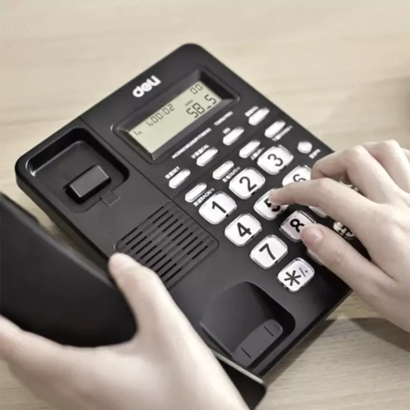 Телефонный аппарат со шнуром Deli 792 Оптом и розница