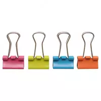  Зажимы для бумаги Deli 8557 15 мм  цветные  50 шт - 