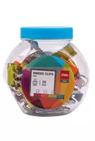  Qogoz qisqichlari Deli 8558 19 mm  rangli  25 dona - 