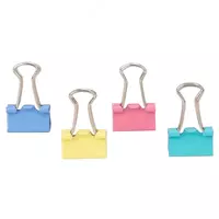  Qogoz uchun kliplar Deli E8556A 15 mm  rangli  60 dona - 