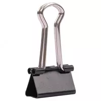  Зажимы для бумаги Deli E8565A 15 мм  черные  40 шт - 