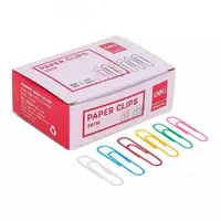 Qogoz qisqichlari Deli 39716  33 mm  rangli  100 dona