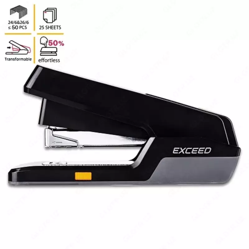  Stapler Deli 0476 25 varaq uchun  zımbalar № 24/6 va 26/6  qora - 