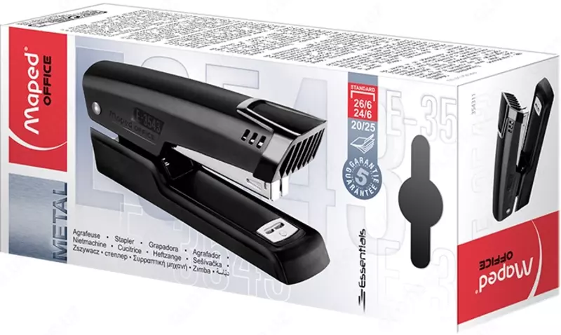  Степлер Maped Essentials Metal 354311  скобы №24/6 и 26/6  25 листов - 