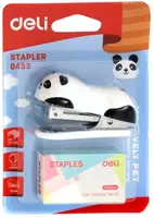  Степлер Deli E0453 Панда  15 листов (в комплекте со скобами №10) OOO GAPPAROV