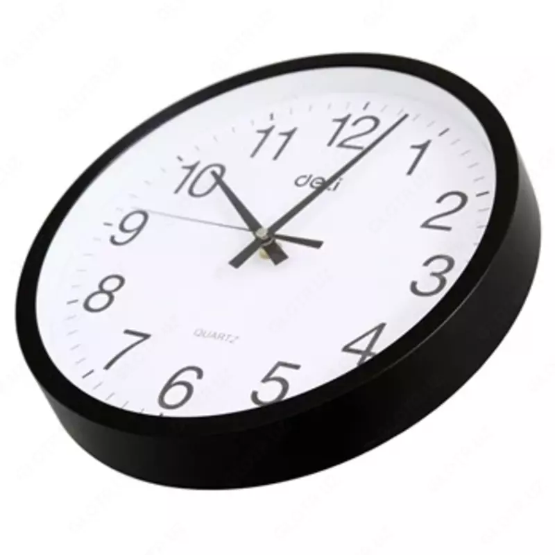 Часы настенные Deli 9006  диаметр 36.5 см  черные - 