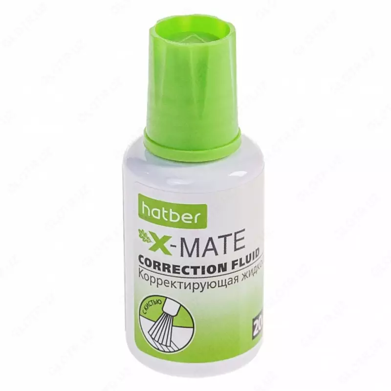 Корректирующая жидкость Hatber X-Mate на химической основе 20 ml  с кисточкой (CF_065655)
