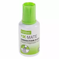Корректирующая жидкость Hatber X-Mate на химической основе 20 ml  с кисточкой (CF_065655)
