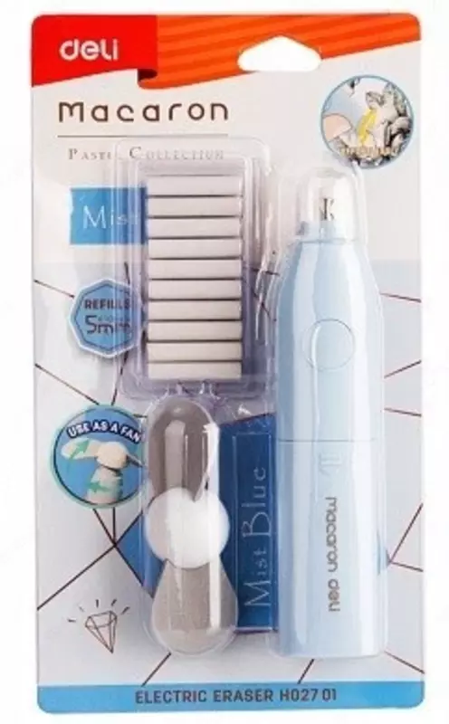Elektr silgi Deli Macaron EH02701 fan bilan - {0} so'mdan