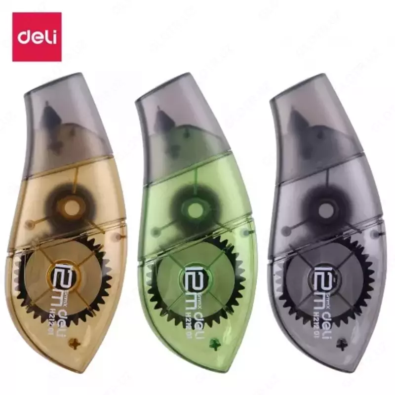 Корректирующая лента Deli EH21201 12 м х 5 мм (штрих-лента)