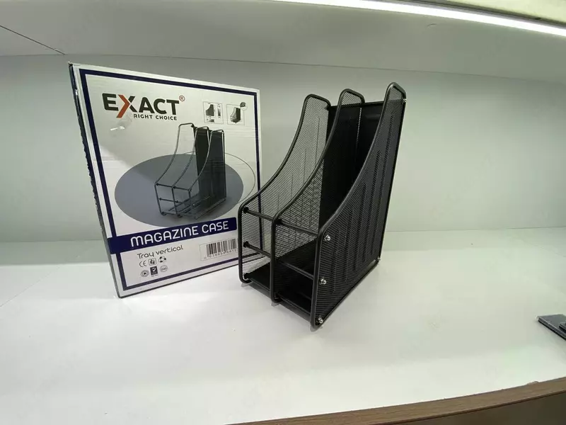  Vertikal laganda EXACT L-YH002bk  2 qavatli metall  qora - 