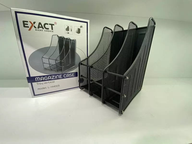 Vertikal laganda EXACT L-YH003bk  3 qavatli metall  qora